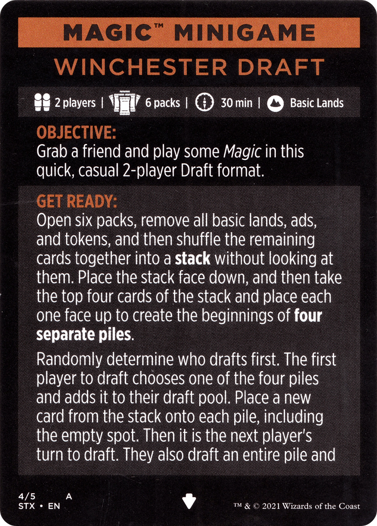 Winchester Draft // Winchester Draft (cont'd) (MSTX-004) - Strixhaven: School of Mages Minigames Foil