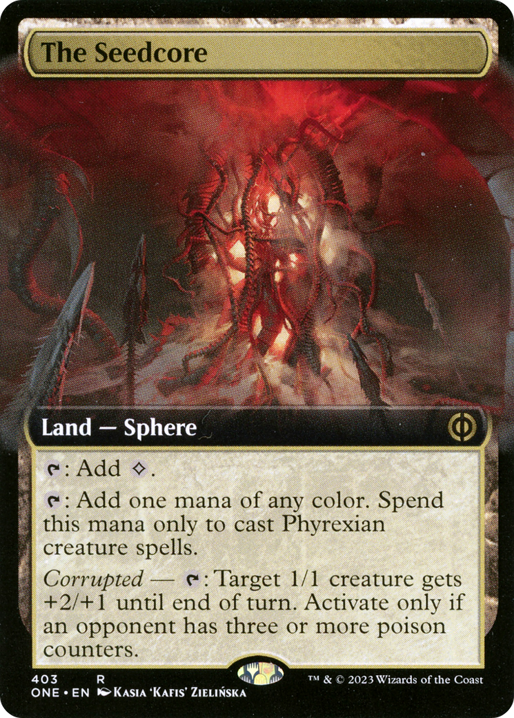 The Seedcore (Extended Art) (ONE-403) - Phyrexia: All Will Be One: (Extended Art) Foil
