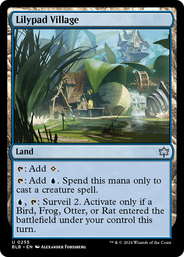 Lilypad Village (BLB-255) - Bloomburrow Foil