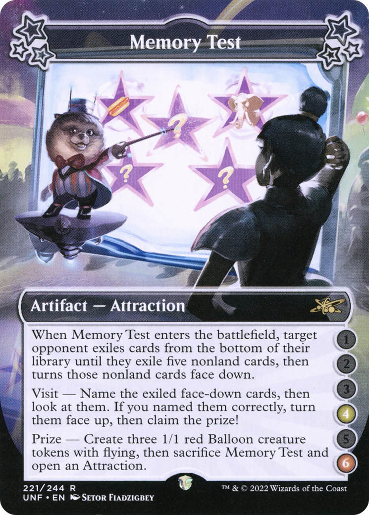 Memory Test (4-6) (UNF-221) - Unfinity Foil