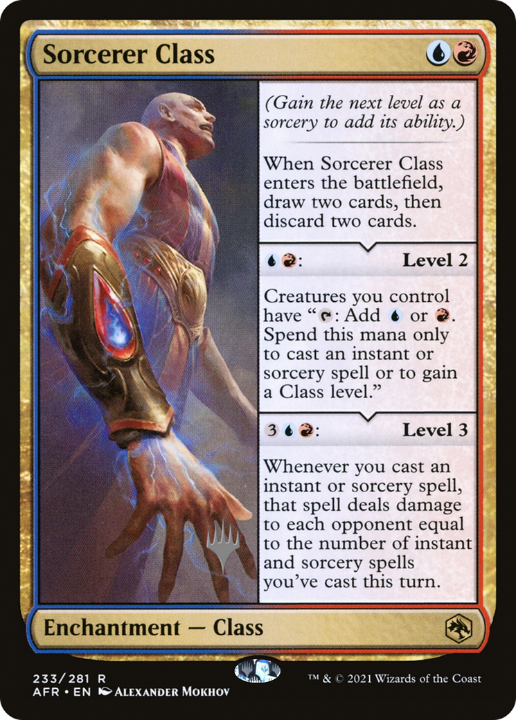 Sorcerer Class (PPAFR-233P) - Adventures in the Forgotten Realms Promos