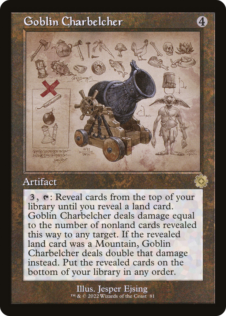 Goblin Charbelcher (Schematic) (BRR-081) - The Brothers' War Retro Artifacts