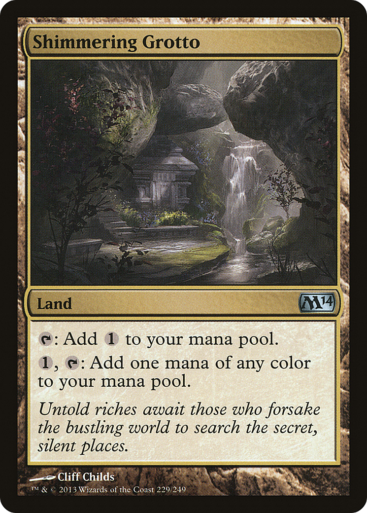 Shimmering Grotto (M14-229) - Magic 2014 Foil