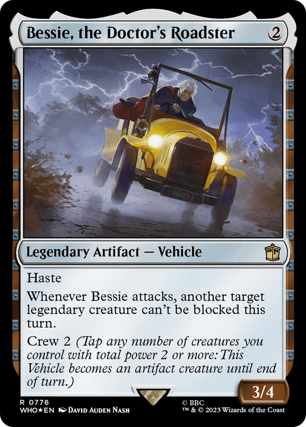 Bessie, the Doctor's Roadster (Surge Foil) (WHO-776) - Doctor Who Foil
