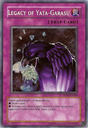 Legacy of Yata-Garasu (Secret Rare) (PP01-EN009) - Premium Pack 1 Unlimited