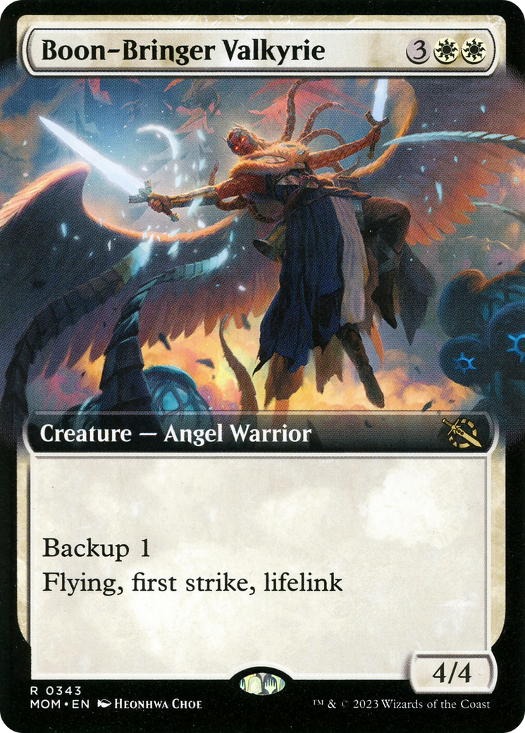 Boon-Bringer Valkyrie (Extended Art) (MOM-343) - March of the Machine: (Extended Art) Foil