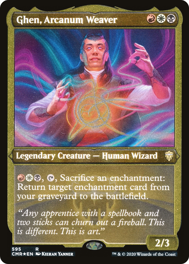 Ghen, Arcanum Weaver (Foil Etched) (CMR-595) - Commander Legends Foil