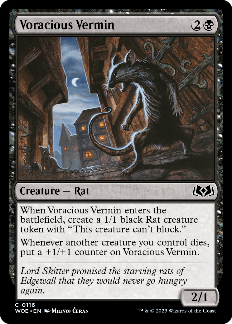 Voracious Vermin (WOE-116) - Wilds of Eldraine Foil