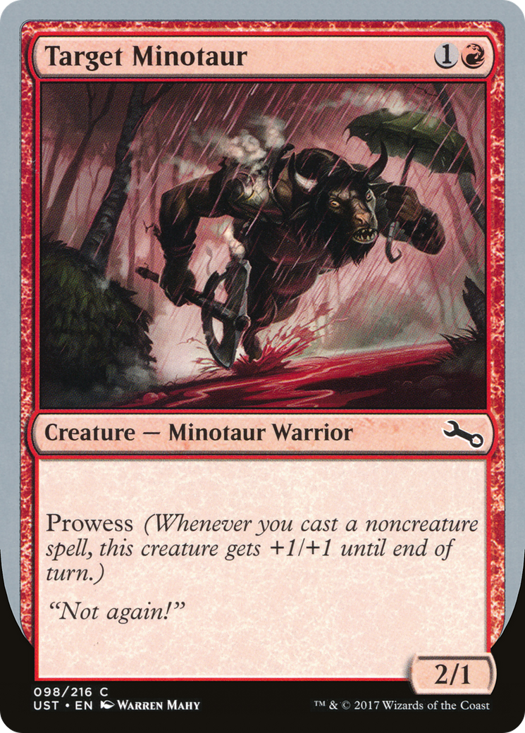 Target Minotaur (B) (UST-098) - Unstable Foil