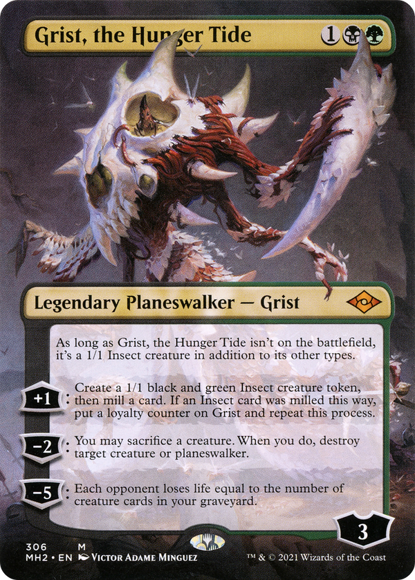 Grist, the Hunger Tide (Borderless) (MH2-306) - Modern Horizons 2 Foil