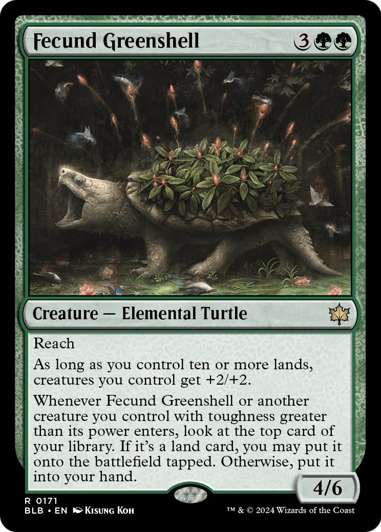 Fecund Greenshell (BLB-171) - Bloomburrow