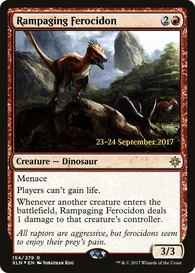 Rampaging Ferocidon (PRE-154) - Ixalan Promos Foil