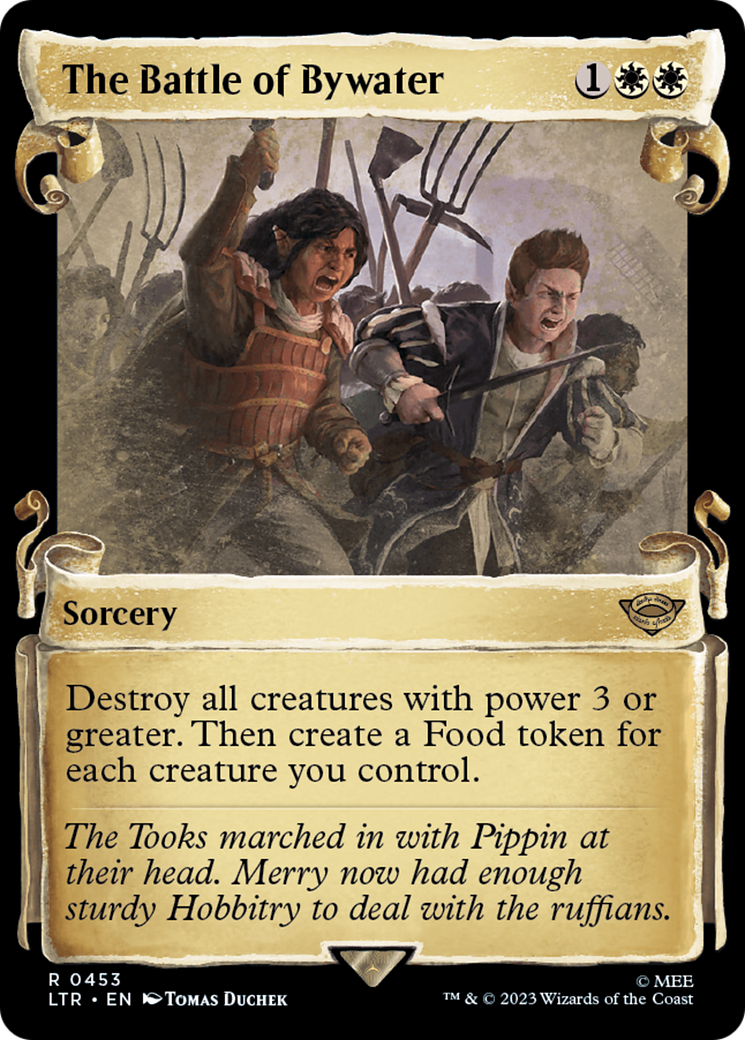 The Battle of Bywater (Showcase Scrolls) (LTR-453) - The Lord of the Rings: Tales of Middle-earth: (Showcase) Foil