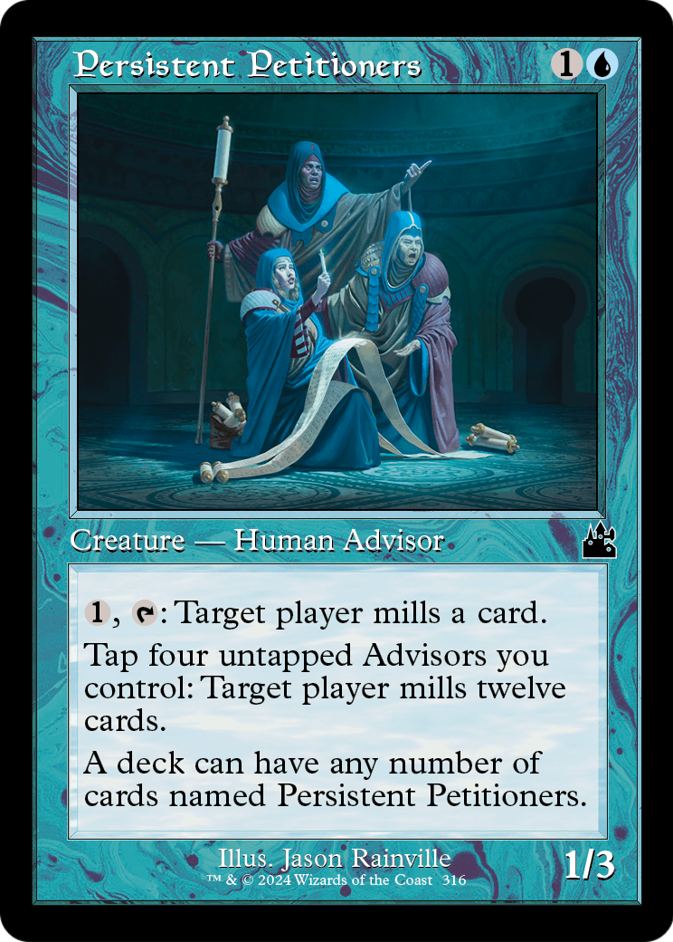 Persistent Petitioners (Retro Frame) (RVR-316) - Ravnica Remastered Foil