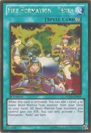 Fire Formation - Tenki (PGLD-EN050) - Premium Gold 1st Edition