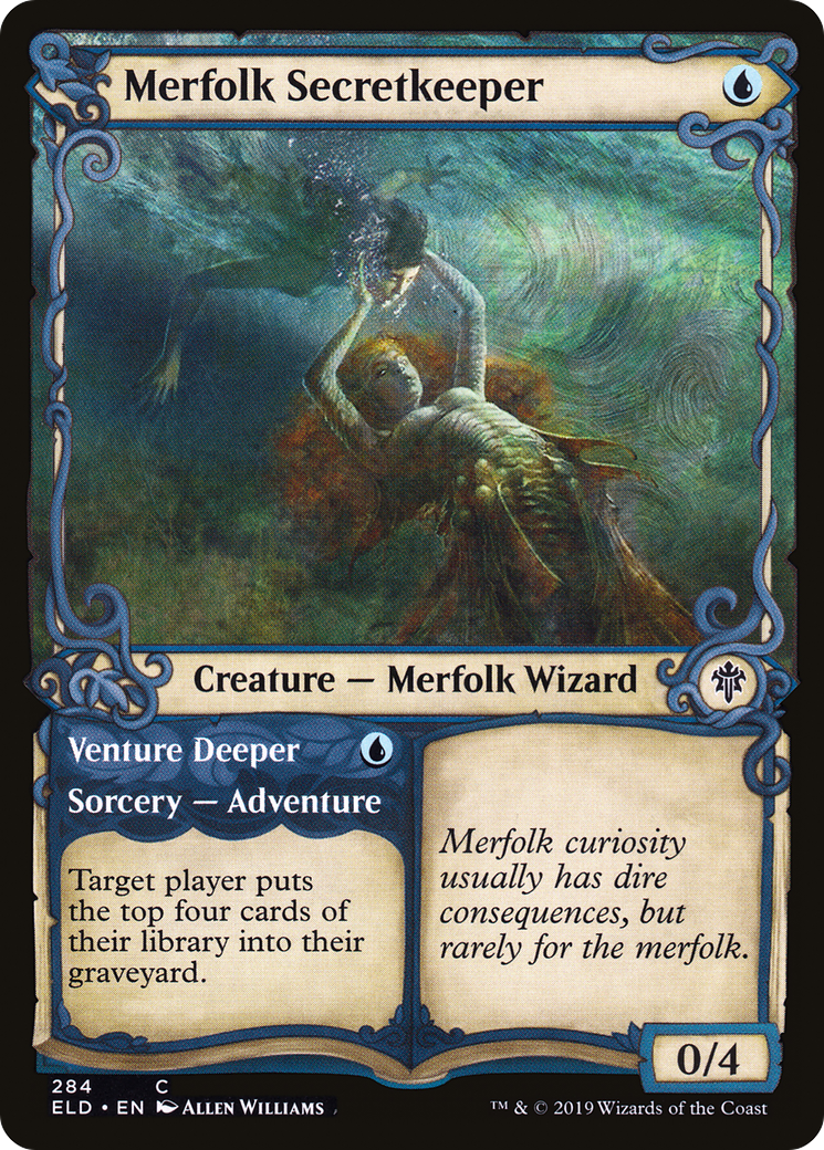 Merfolk Secretkeeper (Showcase) (ELD-284) - Throne of Eldraine: (Showcase)