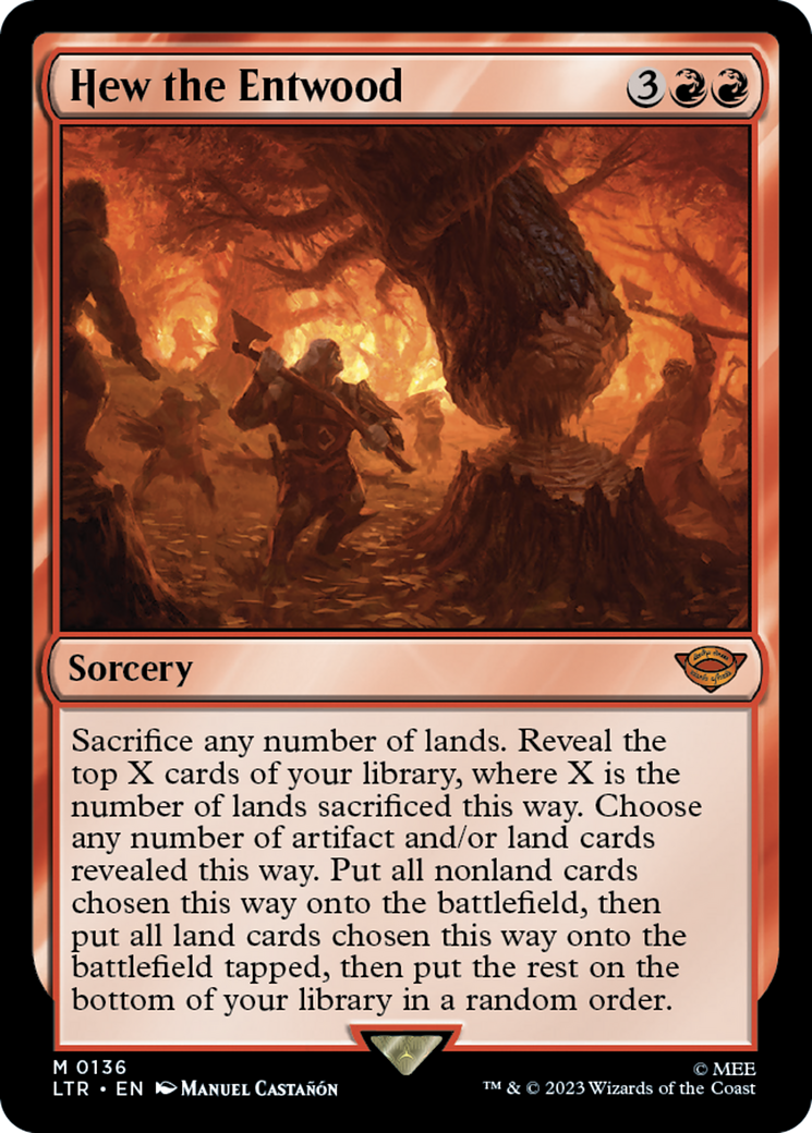 Hew the Entwood (LTR-136) - The Lord of the Rings: Tales of Middle-earth Foil