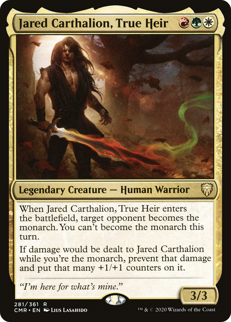 Jared Carthalion, True Heir (CMR-281) - Commander Legends Foil