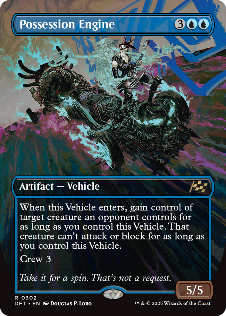 Possession Engine (Borderless) (DFT-302) - Aetherdrift Foil