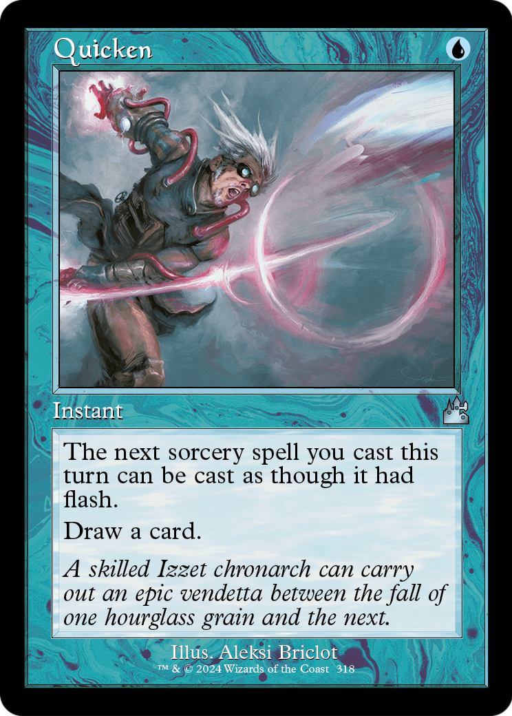 Quicken (Retro Frame) (RVR-318) - Ravnica Remastered Foil