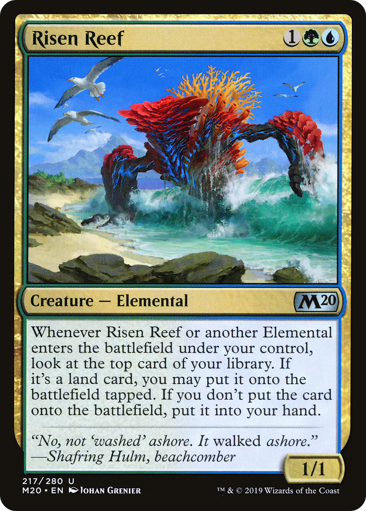 Risen Reef (M20-217) - Core Set 2020 Foil