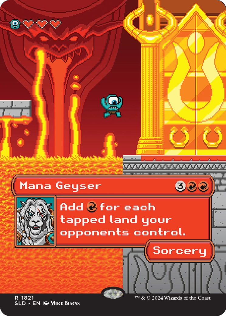Mana Geyser (SLD-1821) - Secret Lair Drop (Borderless)