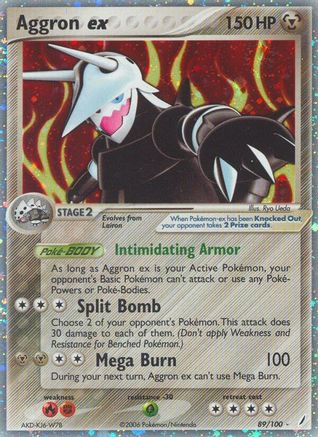 Aggron ex/100 - Holofoil Crystal Guardians - Ultra Rare