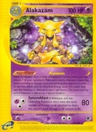 Alakazam (33) (33) 033 - Reverse Holofoil Expedition - Rare