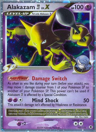 Alakazam E4 Lv.X - Holofoil Rising Rivals - Ultra Rare