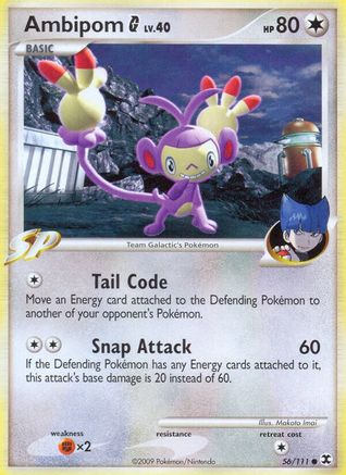 Ambipom G - Reverse Holofoil Rising Rivals - Common