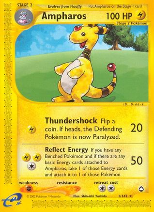 Ampharos Aquapolis - Rare