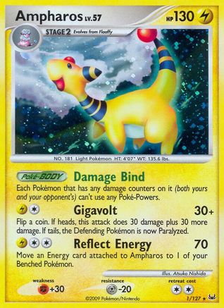 Ampharos - Holofoil Platinum - Holo Rare