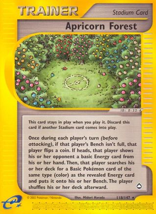 Apricorn Forest - Reverse Holofoil Aquapolis - Rare