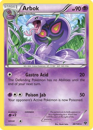 Arbok XY Base Set - Rare