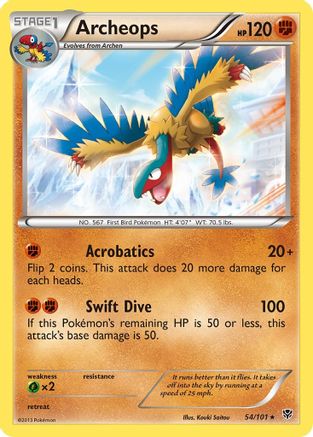 Archeops 054 - Holofoil Plasma Blast - Holo Rare