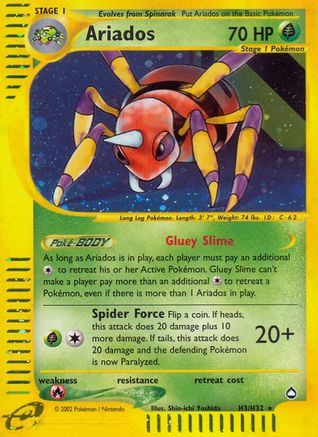 Ariados (H3) - Holofoil Aquapolis - Holo Rare