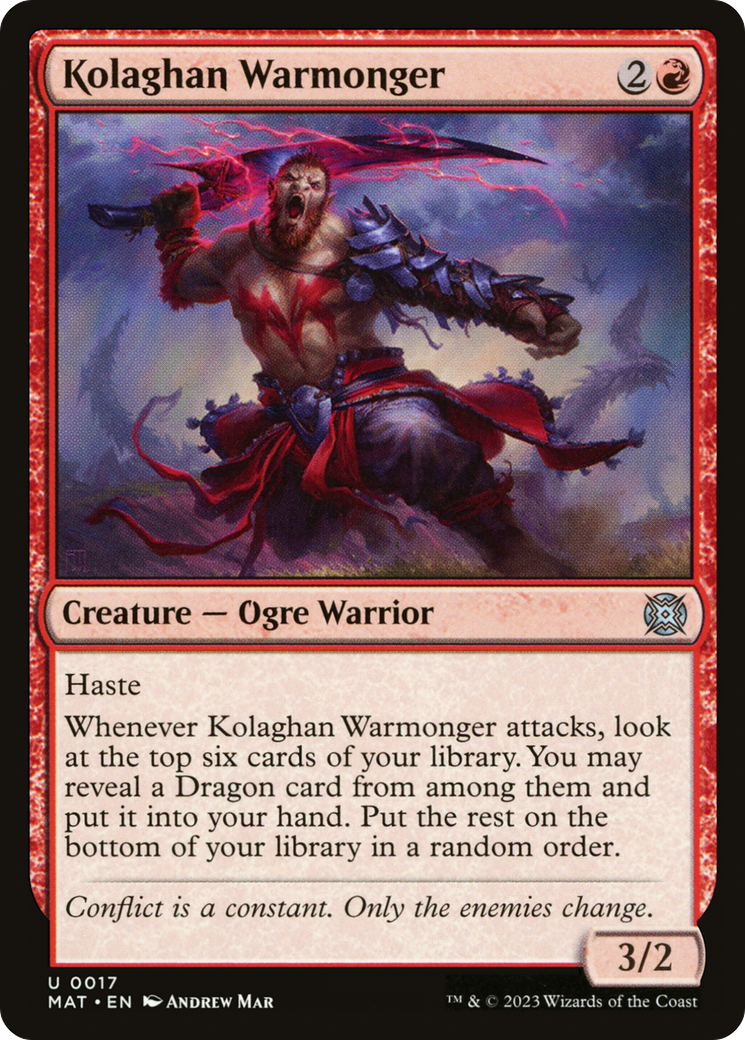 Kolaghan Warmonger (MAT-017) - March of the Machine: The Aftermath
