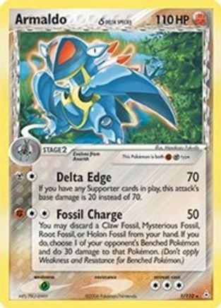 Armaldo (Delta Species) - Reverse Holofoil Holon Phantoms - Holo Rare