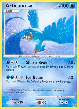 Articuno (16) - Reverse Holofoil Supreme Victors - Rare