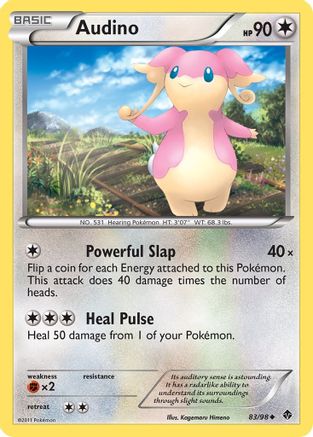 Audino - Reverse Holofoil Emerging Powers - Uncommon