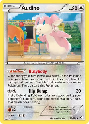Audino - Reverse Holofoil Boundaries Crossed - Rare