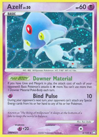 Azelf 004 - Holofoil Mysterious Treasures - Holo Rare