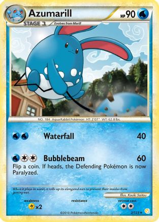 Azumarill 002 - Holofoil HeartGold SoulSilver - Holo Rare