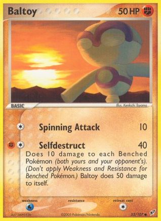 Baltoy/107 - Reverse Holofoil Deoxys - Common