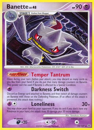 Banette 019/127 Platinum - Rare