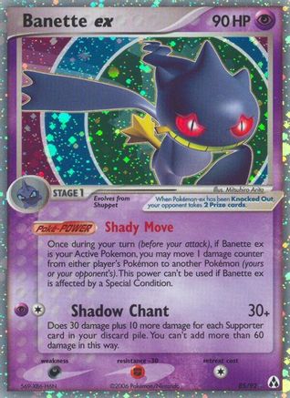 Banette ex - Holofoil Legend Maker - Ultra Rare