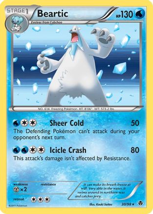Beartic (30) - Holofoil Emerging Powers - Holo Rare