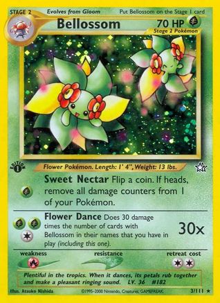 Bellossom 003 - 1st Edition Holofoil Neo Genesis - Holo Rare