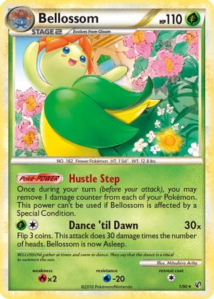 Bellossom - Reverse Holofoil Undaunted - Holo Rare