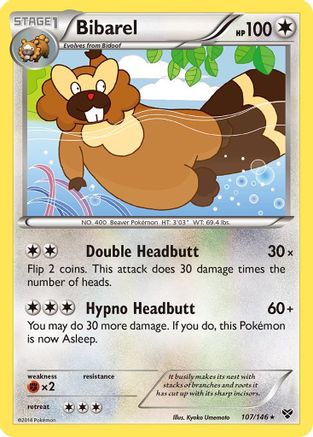 Bibarel - Reverse Holofoil XY Base Set - Rare